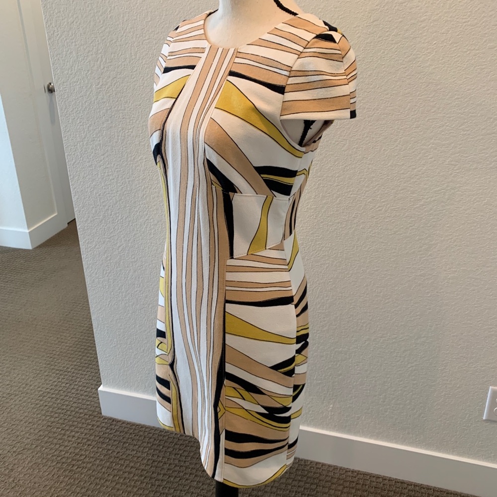 Striped Yellow and Black Dress
